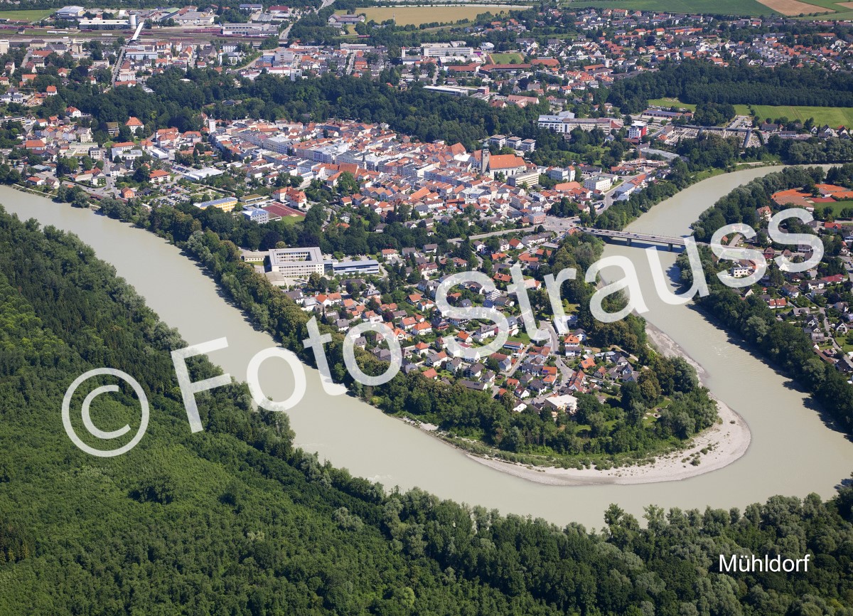 Luftaufnahme, Mühldorf - Foto Strauss
